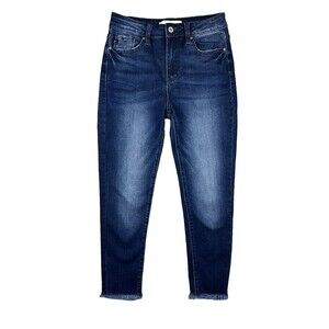 KanCan Cropped Midrise Skinny Jeans w Raw Hem  Size 27